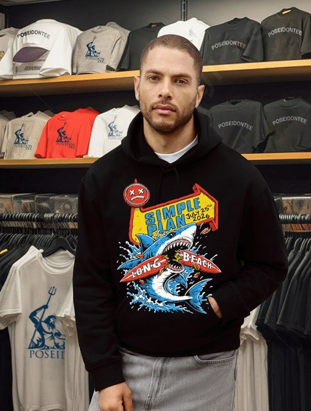 Simple Plan 7 25 2026 Long Beach Ca T-shirt