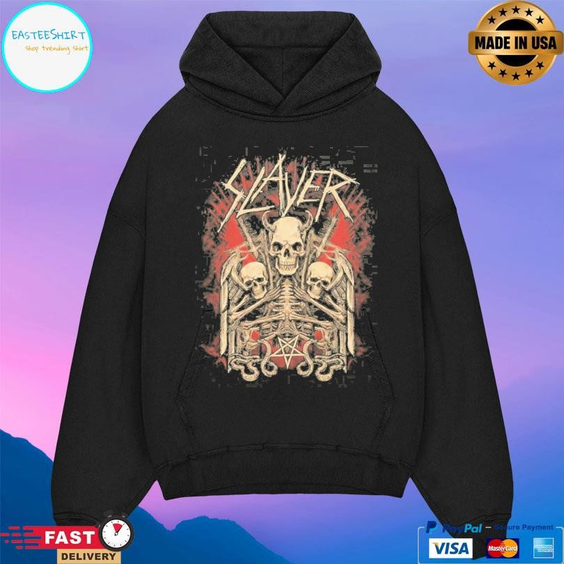 Slayer Triple Skulls Moss Shirt