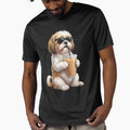 Funny Shih Tzu Drinking Iced Coffee Meme Dog Lover by TerryConnells