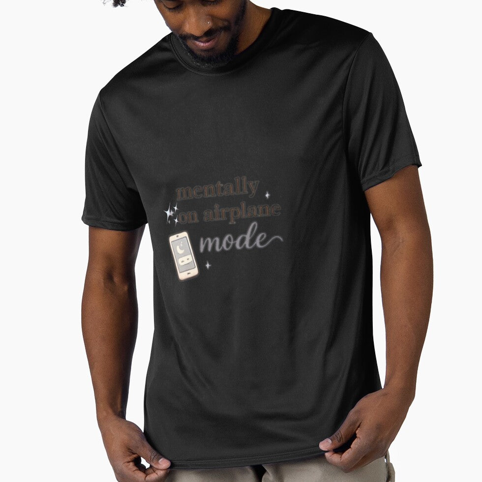 Mentally on Airplane Mode | Funny Introvert Aesthetic Quote Design by AeraArts