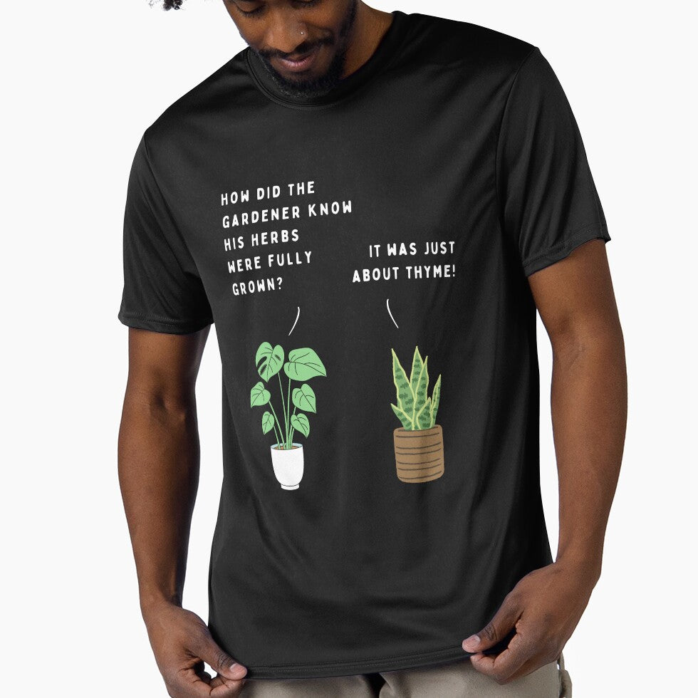 Plant joke - How did the gardener know his herbs were fully grown? (colour) by ani-eni