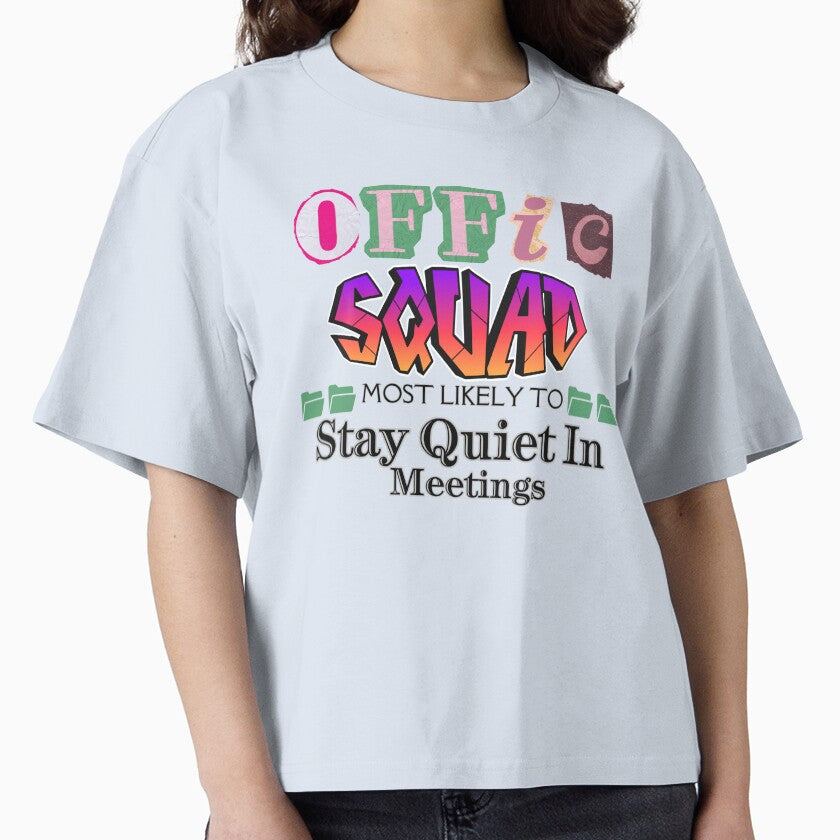 Office Squad Stay Quiet In Meetings Funny Introvert Office by Printlytee