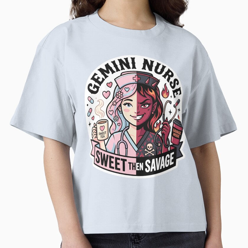 Gemini Nurse – Sweet One Minute Savage The Next Funny Zodiac RN Mood Swing Gift by Im-Ara