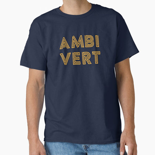 Ambivert - Yellow Print by teeworthy