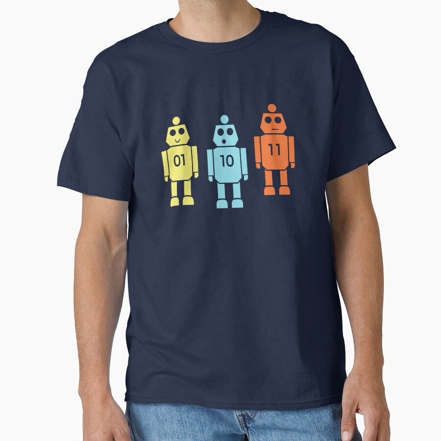 Cute Robots Binary Christian's Shirt Season 50 by TackyTime