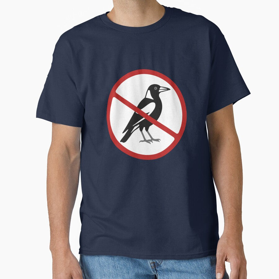 Prohibited Sign, Magpie Sign, Birds, Novelty Sign by AASparksDesigns