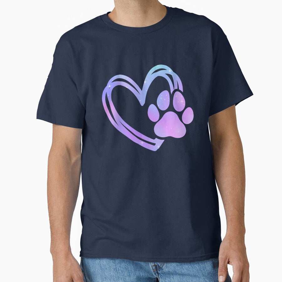 Galaxy Watercolor Paw Print by Etherfolk