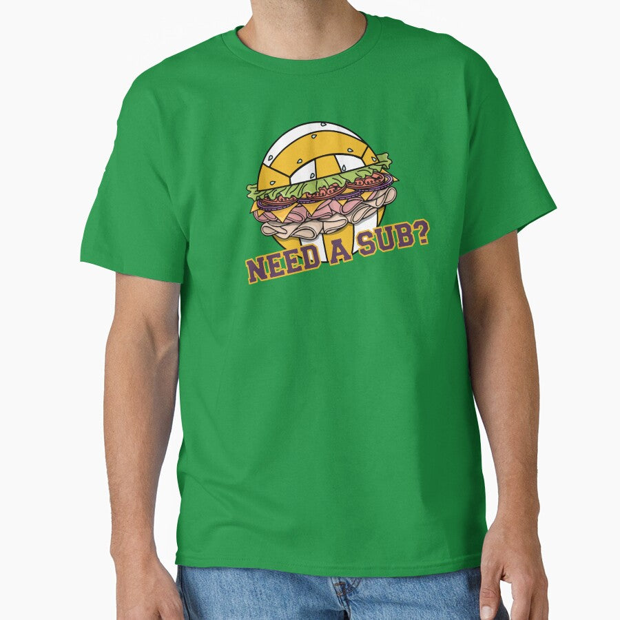 Need a Volleyball Sub by Three Caws Creative