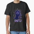 INTJ Personality Abstract Art – MBTI Design (Center Print) by W-Rm
