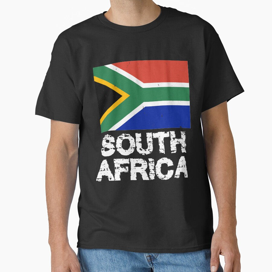 South Africa Flag T-Shirt for Men and Women by AllStarMerch
