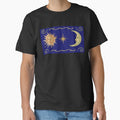 Sun and moon whimsigoth 90s celestial with swirls and star by BrontesWhimsyStore