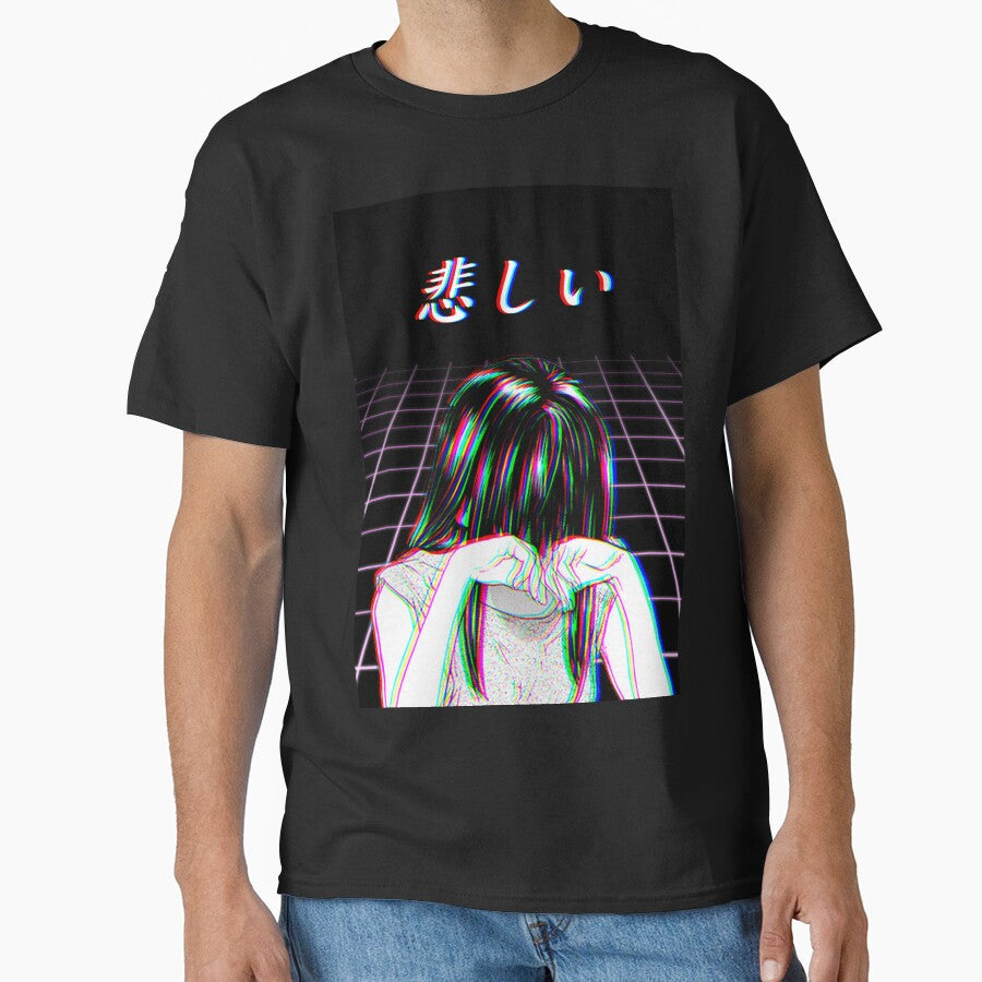 SAD JAPANESE MANGA AESTHETIC W/ BACKGROUND by PoserBoy