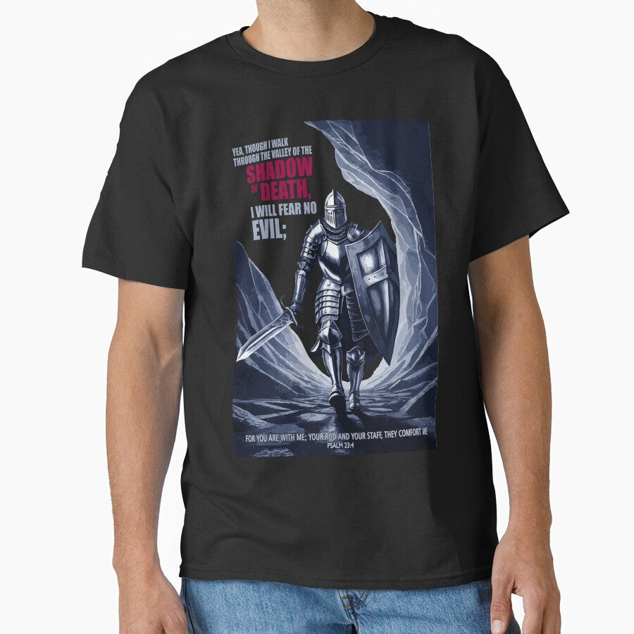 Christian Faith Knight Design based on Psalm 23:4 by philippo artworks