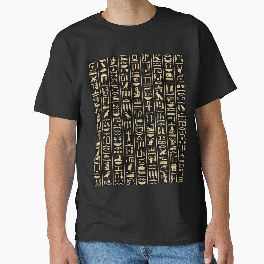 Black & Gold Hieroglyphics by Curtis Ryan Woodside Productions