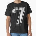 White Distressed Sports Number 7 by adamcampen