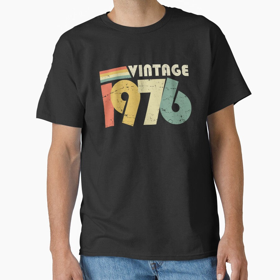 Vintage 1976, 50th Birthday Gift Distressed Design by RicardoTito