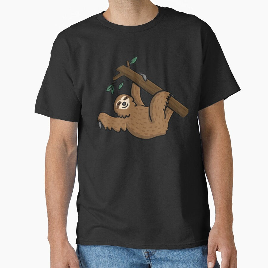 Funny Drawing Sloth by TeeHaven-Art