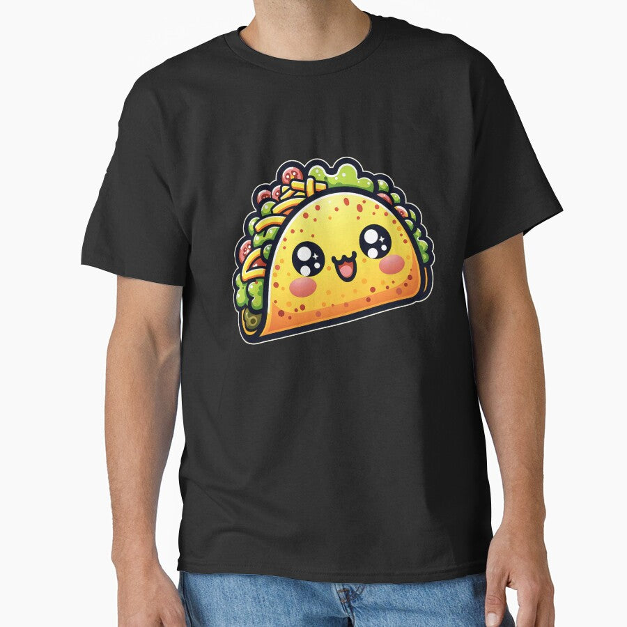 Adorable Fiesta - Kawaii Taco Delight Tee by DesignDoodleArt