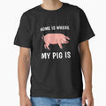Home Is Where My Pig Is Pig Owner Cute Funny Slogan by sillyquestions