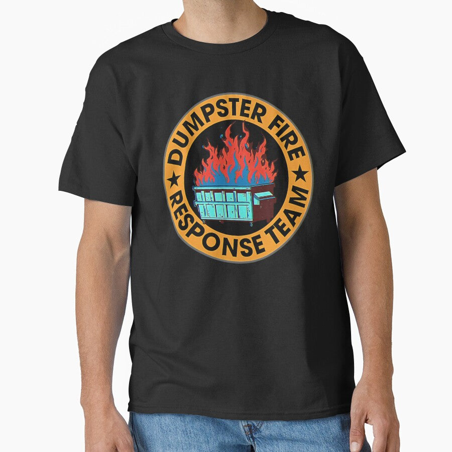 Retro Dumpster Fire Response Team by gear-posters