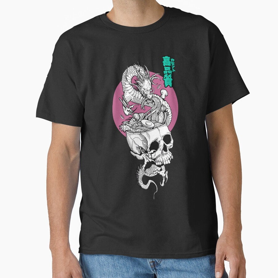 Holographic Japanese Vaporwave Dragon Ramen by OWLvision33