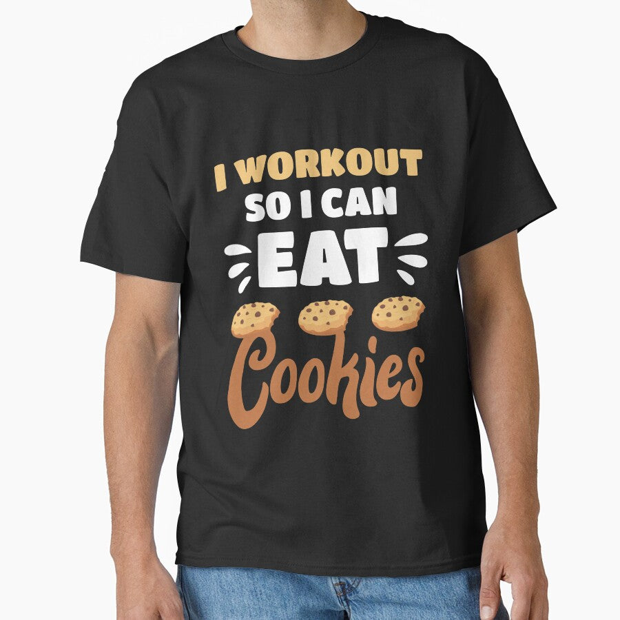 Junk Food I Workout So I Can Eat Cookies Funny Foodie by MagicSD Designs