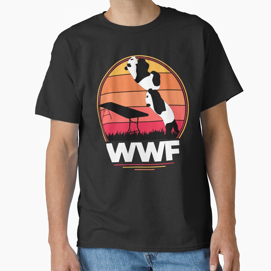 WWF wrestling pandas by adenicholls