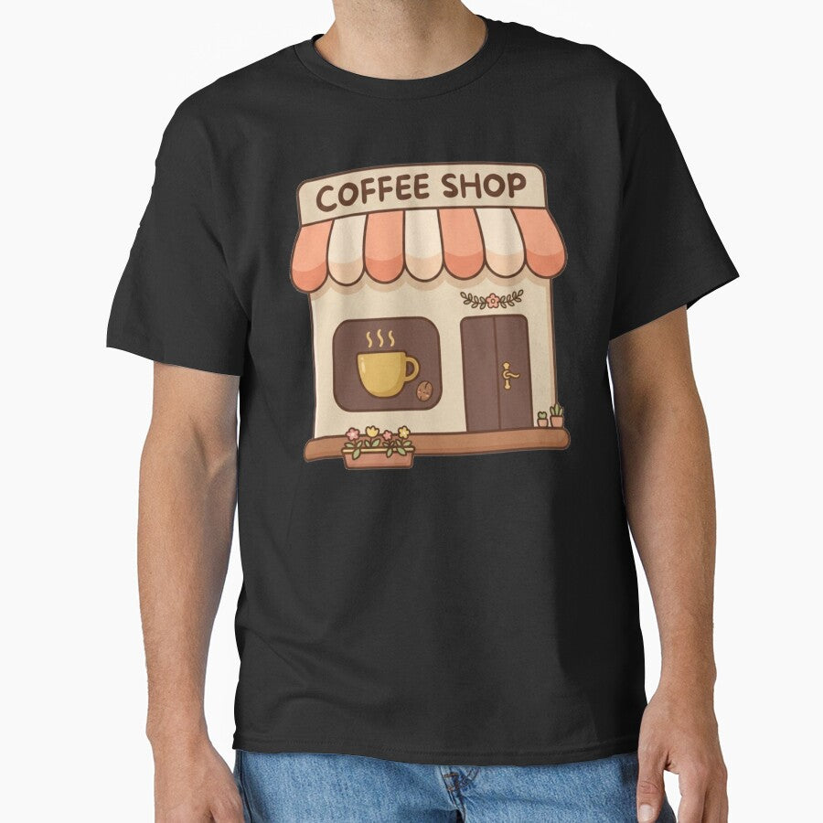 Cute Minimalist Coffee Shop Icon by Shape Snip Studio
