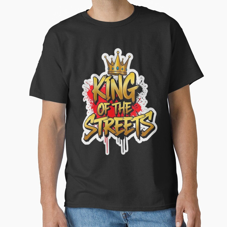King of the Streets - Urban Streetwear Graphic T-Shirt by GraphicoGear