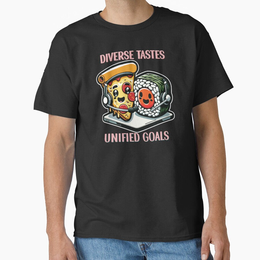 "Culinary Coalition" - Pizza and Sushi workplace humor by PrintMastery