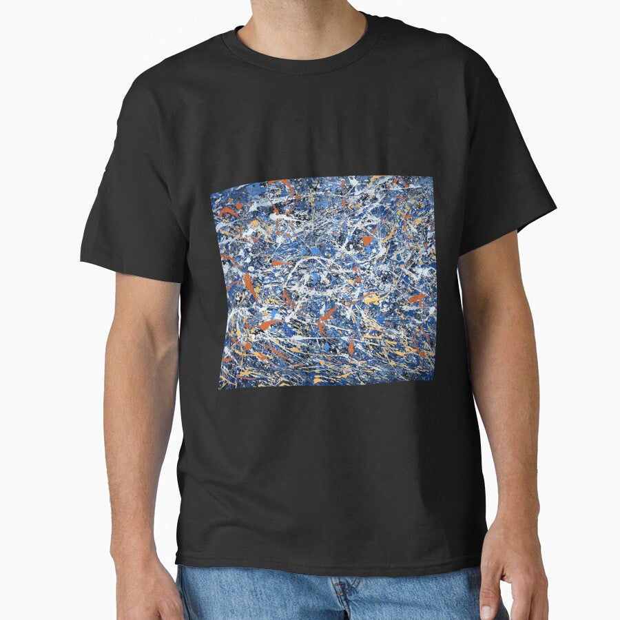 Abstract Jackson Pollock Painting Original Art ,artwork by Jackson Pollock, red, yellow, blue, black by Amy-Hamilton