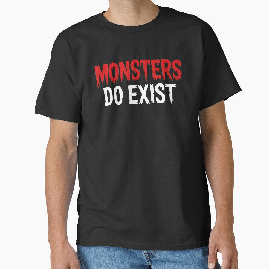 Monsters Do Exist Gothic Horror Typography by eliramaison