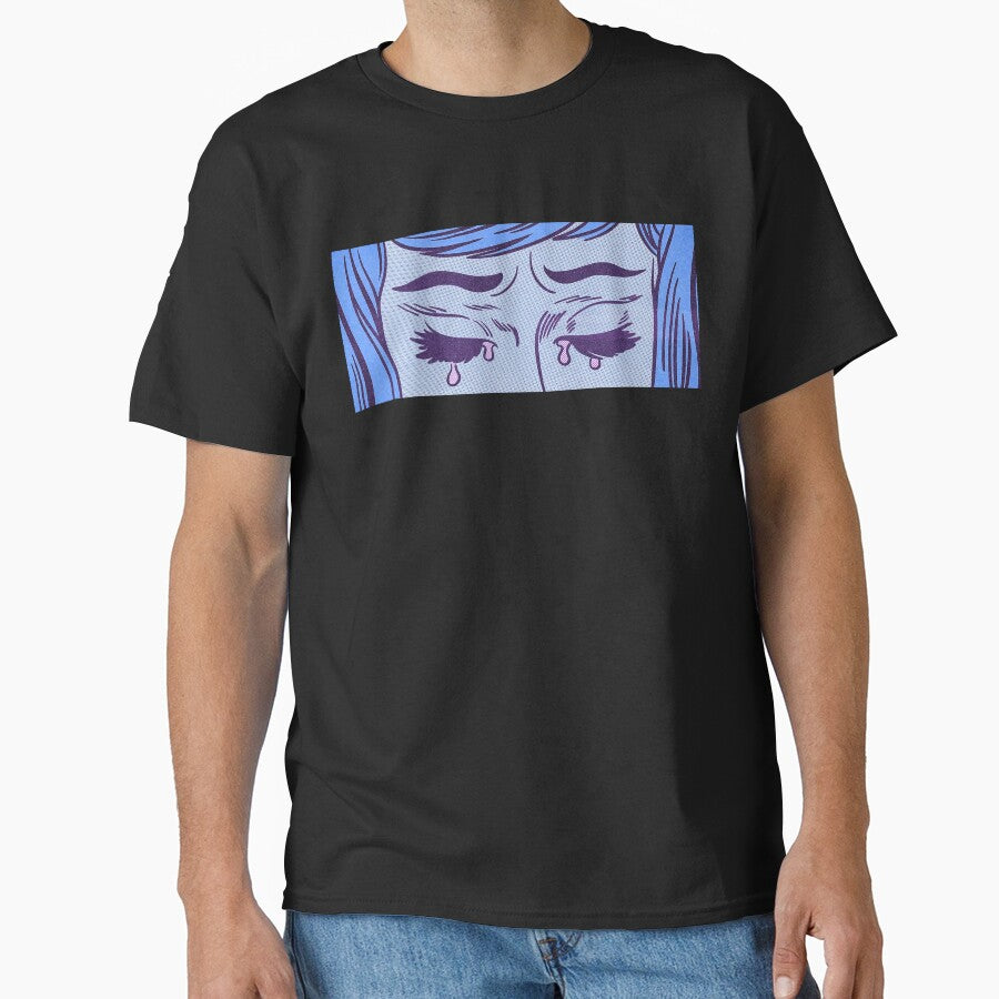 Woman Crying Roy Lichtestein Pastel Goth Edit by TrezeTreze