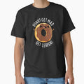 Donut Get Mad Get Leaven Funny Donut Pun (Dark BG) by punnybone