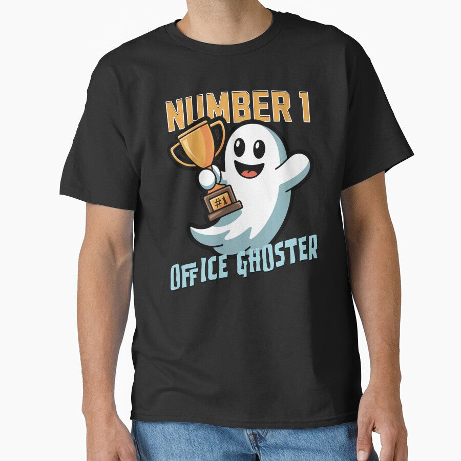 Number One Office Ghoster | Funny Office Ghosting Shirt by silverback79
