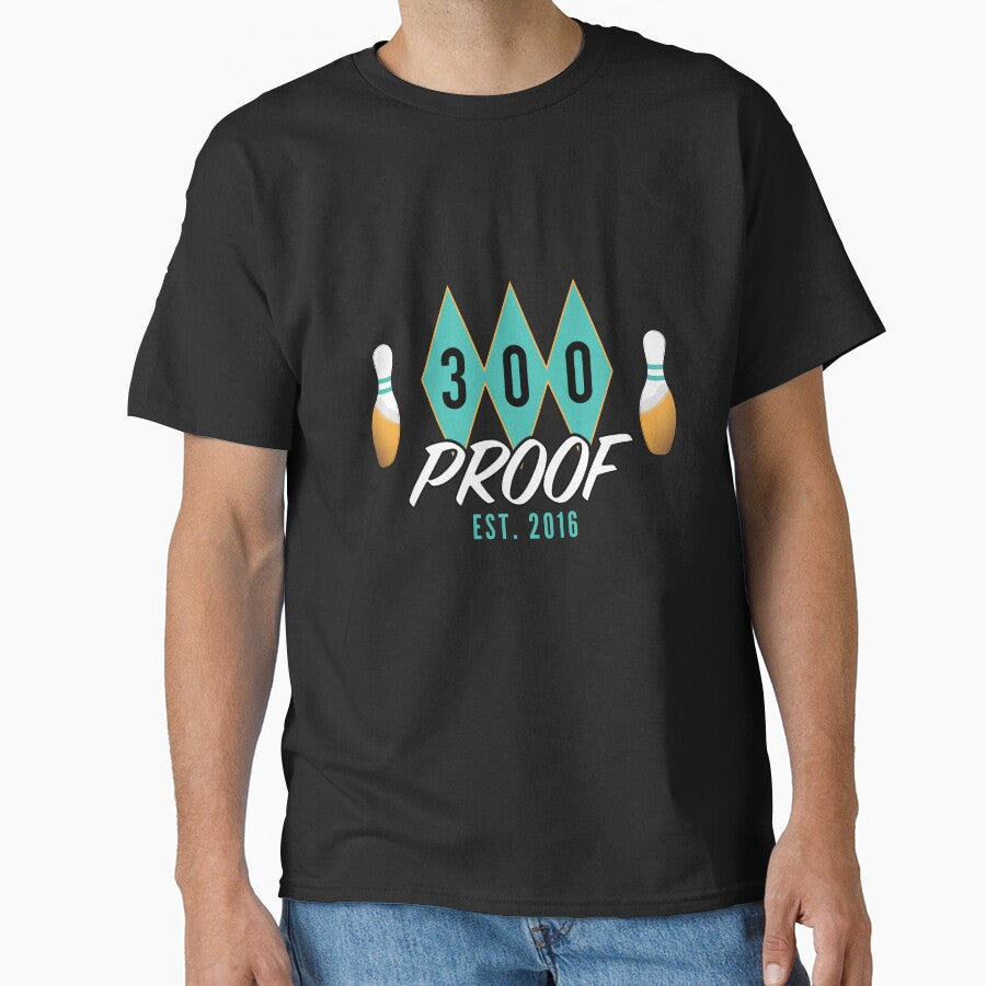 300 Proof Retro Logo White by Headsnack Shop