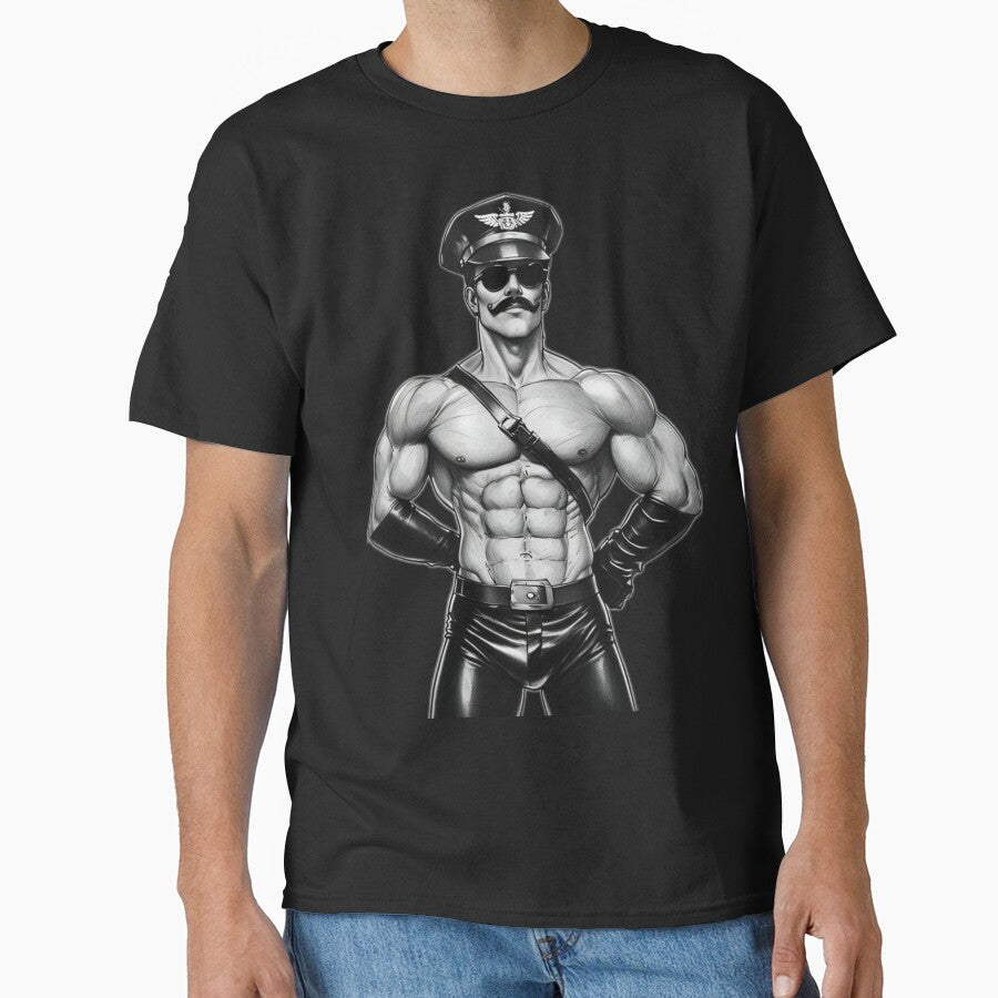 Gay Leather Uniform Daddy Tom of Finland Tribute Berlin German Pride Graphic Design by ItsAKinkThing
