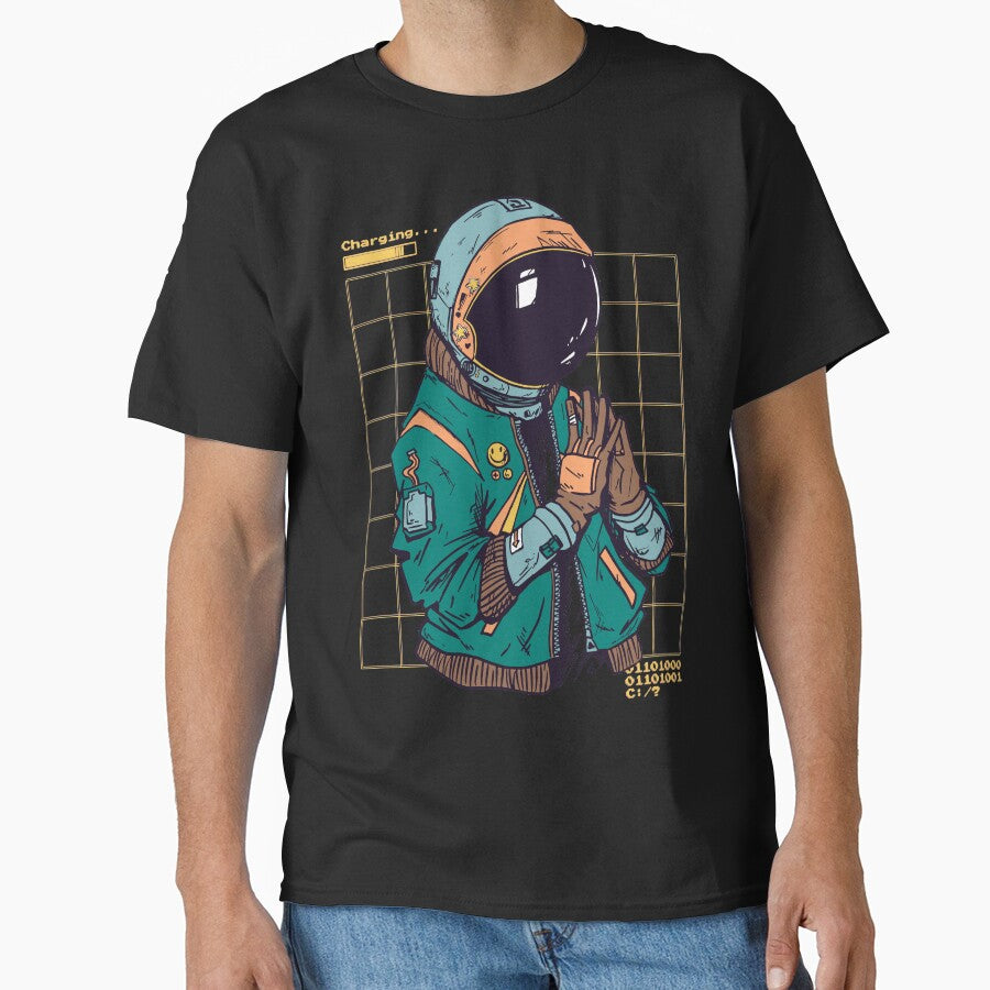 Spaceman Cool Vaporwave Urban Colorful Style by OWLvision33