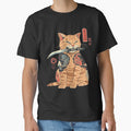 Japanese Samurai Ninja Cat Kawaii Tattoo Graphic Tank Top by JamisonCatacu