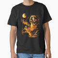 Funny Bulldog Howling at the Moon Vintage 90s Dog Lover Retro Design by kiralynstration