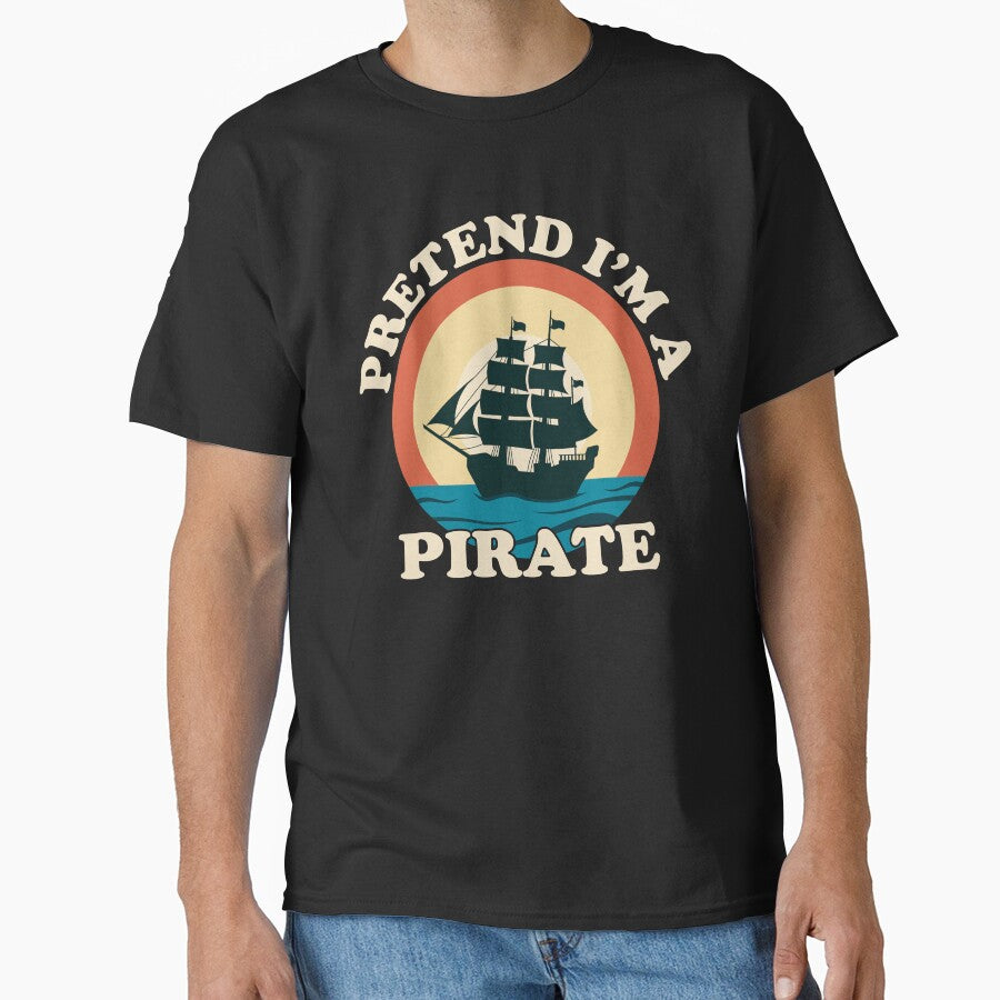 Pretend i'm a Pirate Funny Halloween Sunset Quote by RayanPod