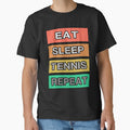 Eat Sleep Tennis Repeat RETRO by teledesign
