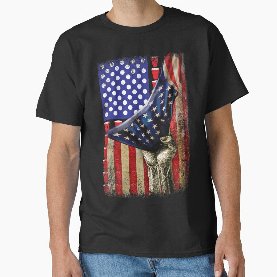 Patriotic American Flag Beer Pong by ip7s