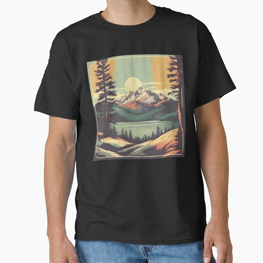 “Echoes of the Past: Snowy Mountains, Dreams of Yesteryear” by Aurorartsprint
