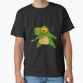 knife wielding stabby gremlin frog artwork asian style by DingHuArt