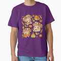 Cute mushroom and froggie fall - creme by Rihnlin