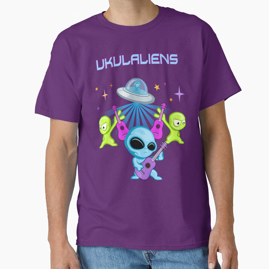 Ukulaliens Ukulele Club Original Logo With Text by Ukulaliens