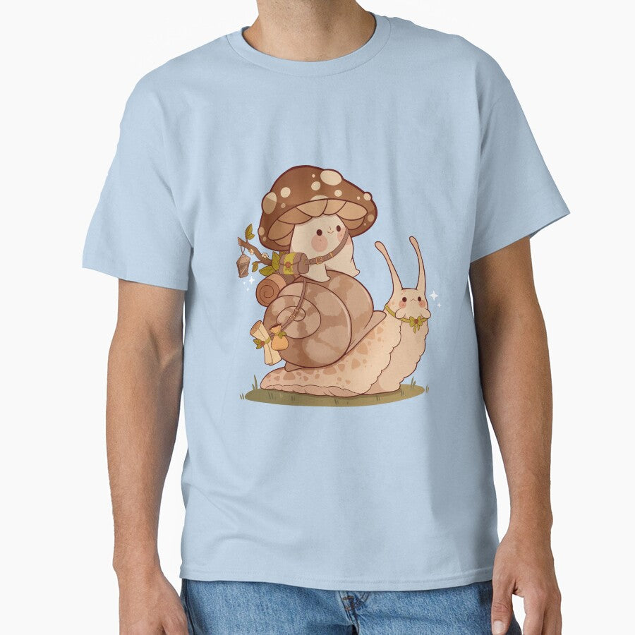 Cute mushroom and snail friend by Rihnlin