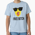 Free Bitch - Pop Art Expression Bold Sunglasses by Vicky021