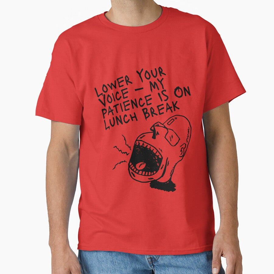 Workplace Sarcasm Quote – My Patience Is On Lunch Break by ChameraDesign